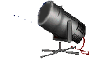 spotlight illuminating the website header